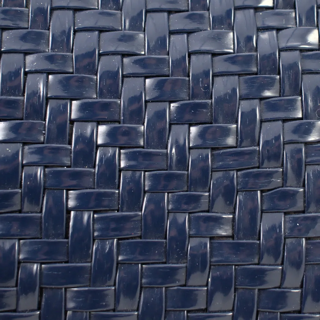 70s does 1950s Vintage Navy Raffia Bag