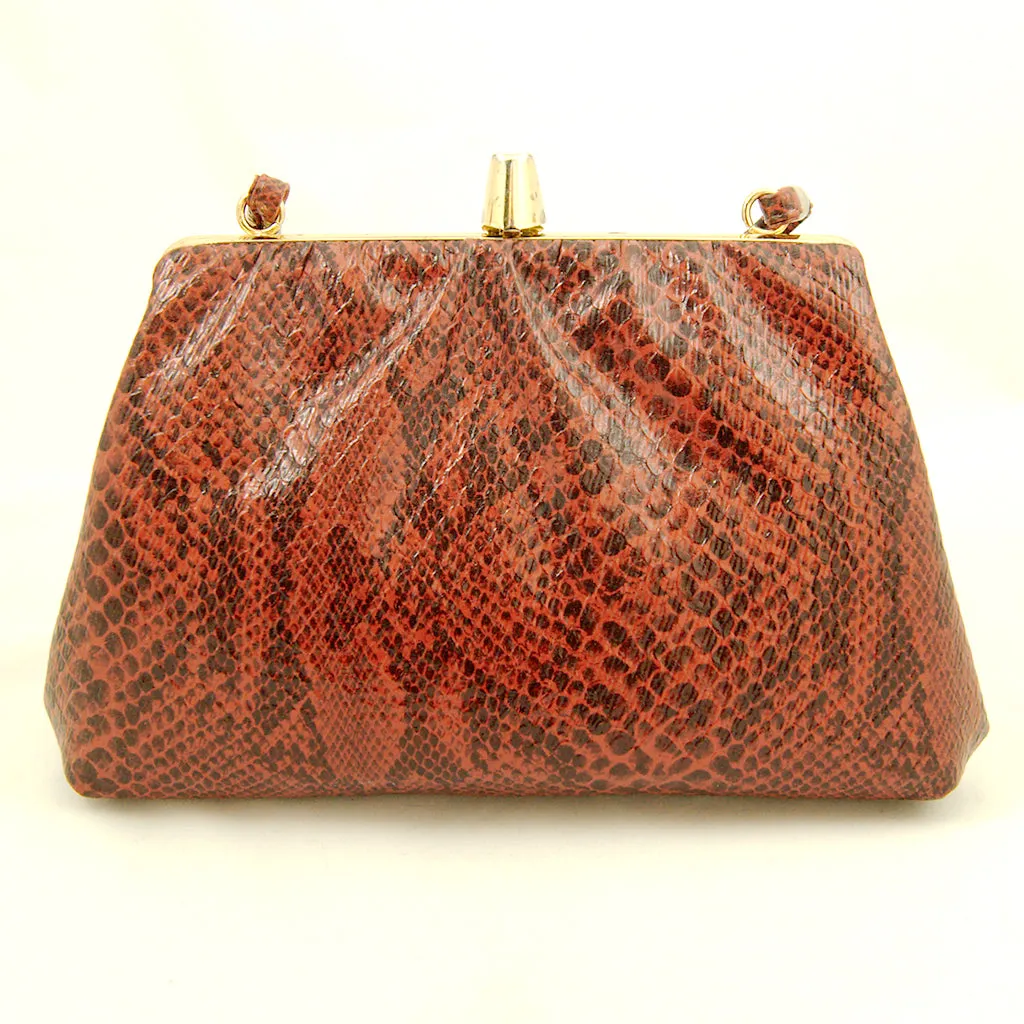 80s does 1940s Snakeskin Purse