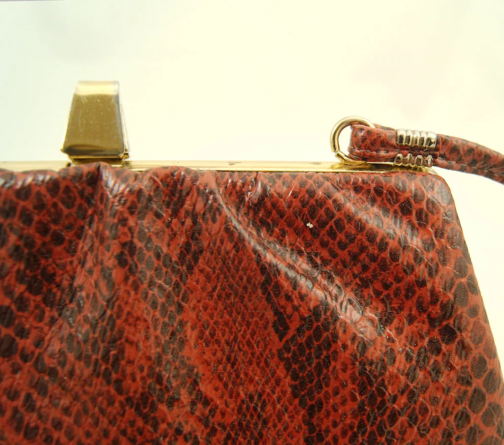 80s does 1940s Snakeskin Purse
