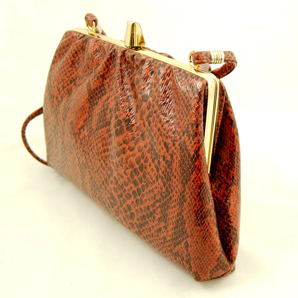 80s does 1940s Snakeskin Purse