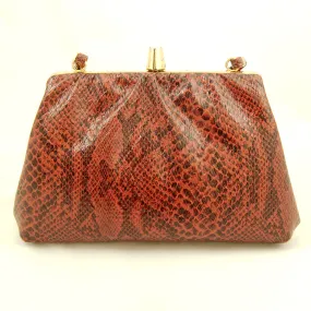 80s does 1940s Snakeskin Purse