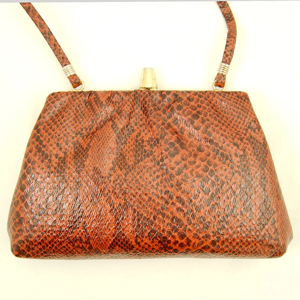 80s does 1940s Snakeskin Purse