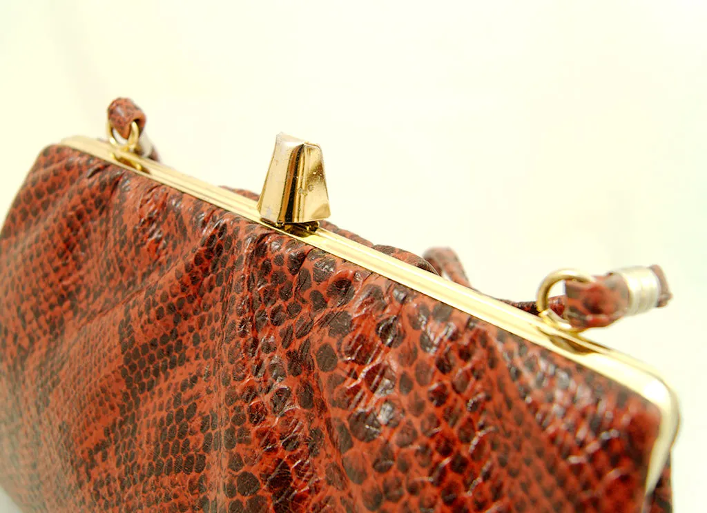 80s does 1940s Snakeskin Purse