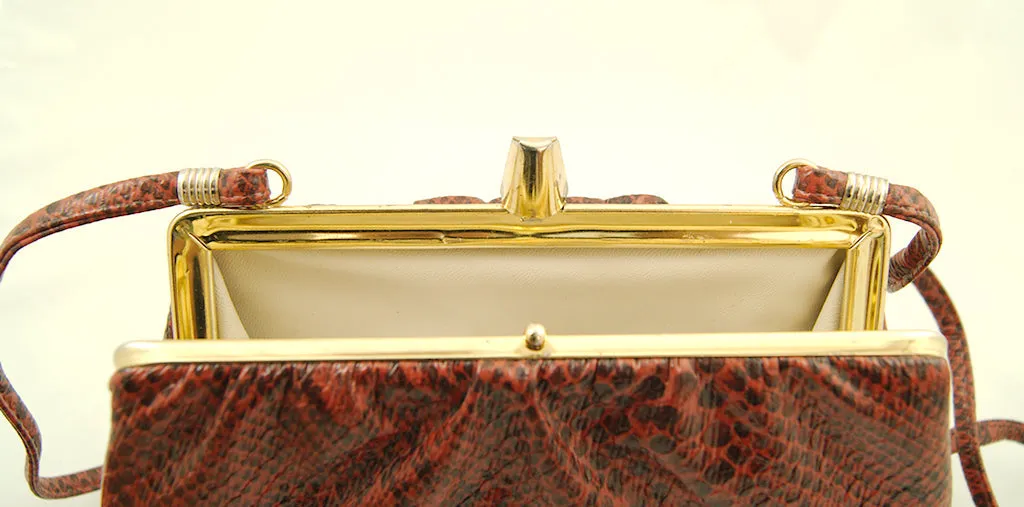 80s does 1940s Snakeskin Purse