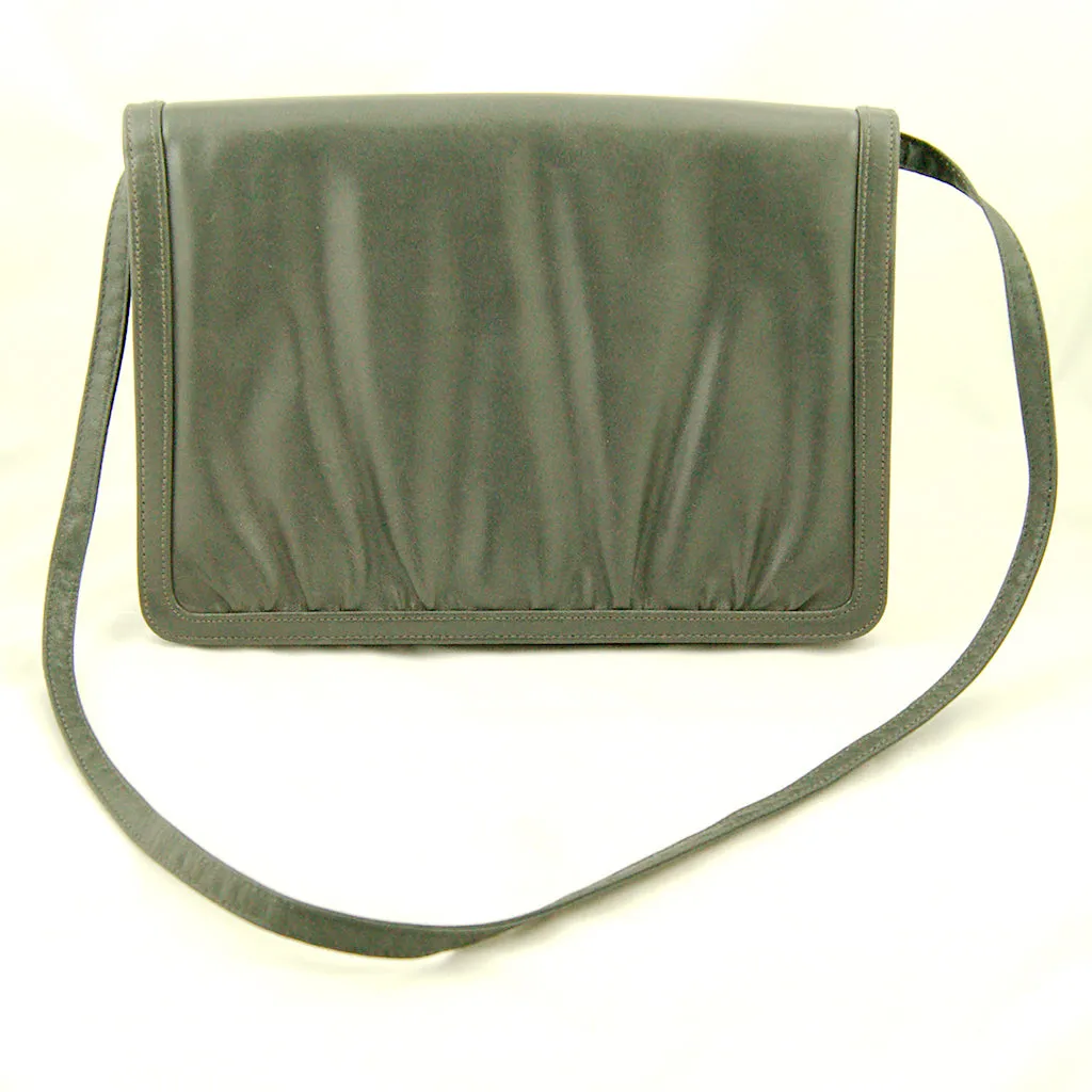 80s does 1950s Gray Clutch Bag