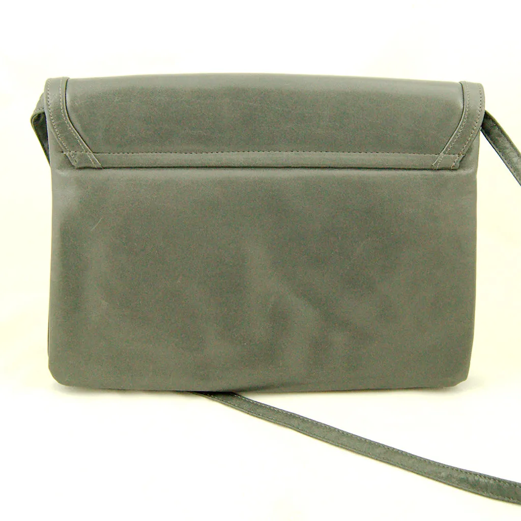 80s does 1950s Gray Clutch Bag