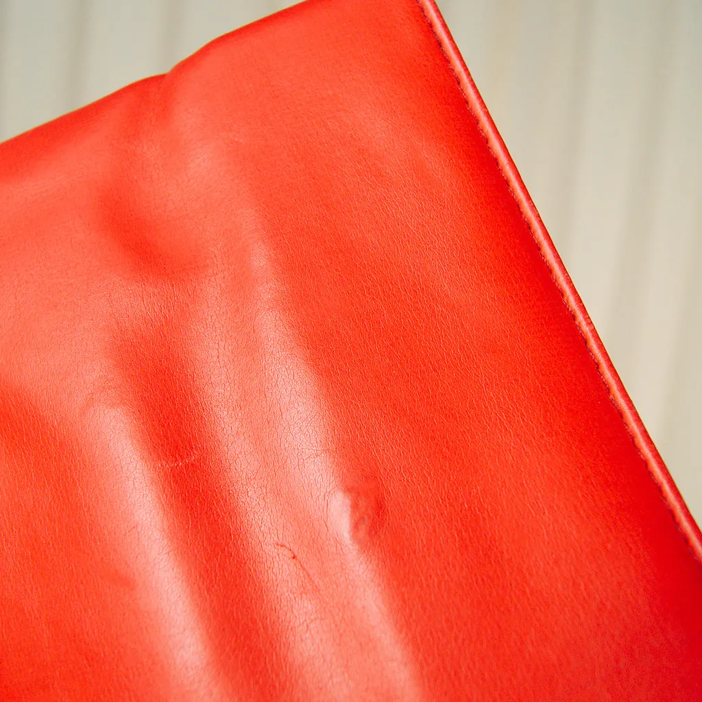 80s does 1950s Red Clutch Bag