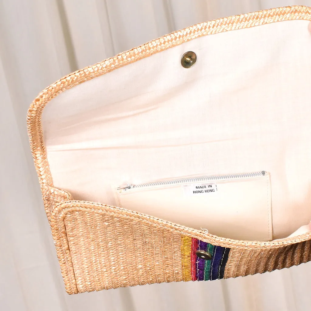 80s does 1950s Vintage Rainbow Clutch