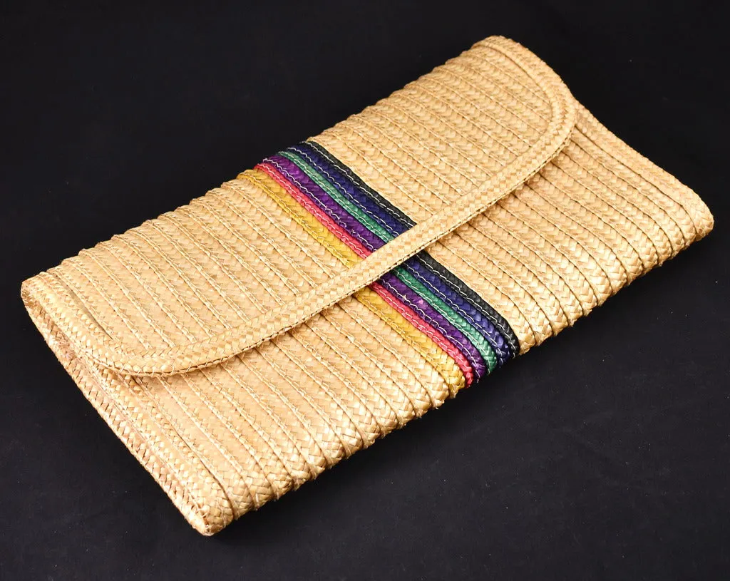 80s does 1950s Vintage Rainbow Clutch