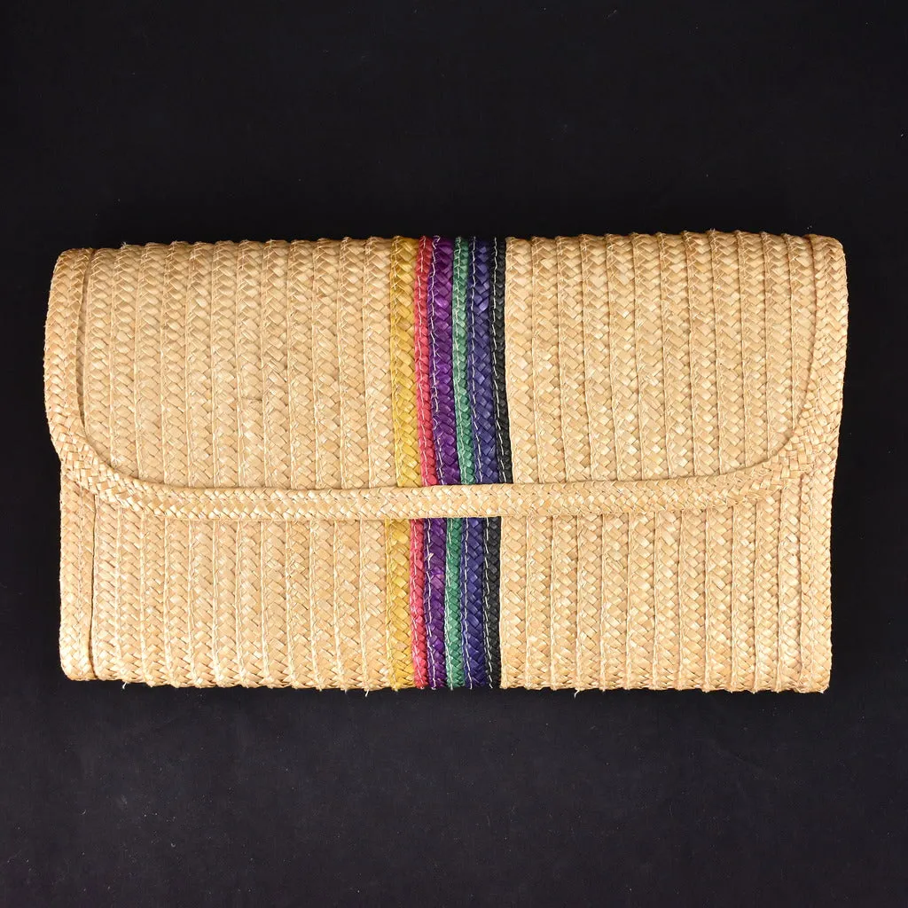 80s does 1950s Vintage Rainbow Clutch