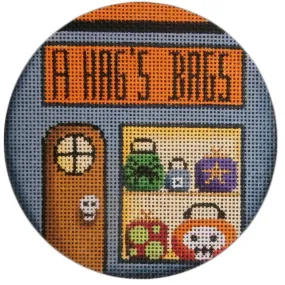 A Hag's Bags Round Canvas
