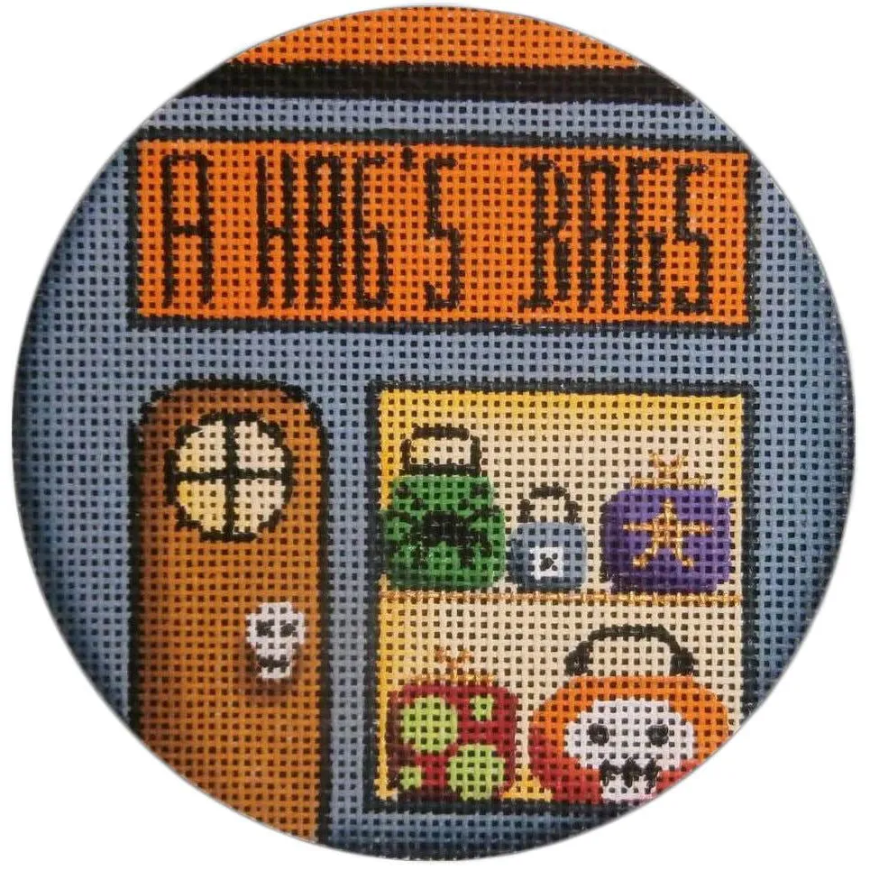 A Hag's Bags Round Canvas