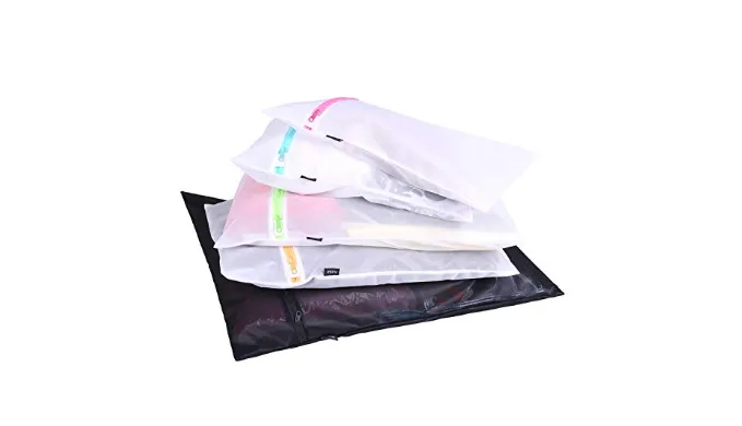 ALMOST GONE: 5 Pack Mesh Zippered Laundry Bags - 1 Extra Large, 2 Large & 2 Medium - Ships Next Day!