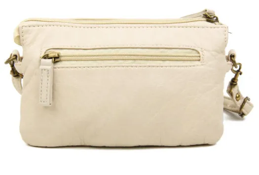 Ampere Creations "Anita" Crossbody/Wristlet Bag- Taupe
