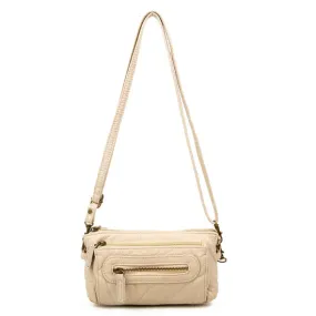 Ampere Creations "Anita" Crossbody/Wristlet Bag- Taupe