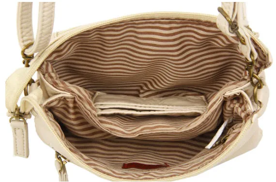 Ampere Creations "Anita" Crossbody/Wristlet Bag- Taupe