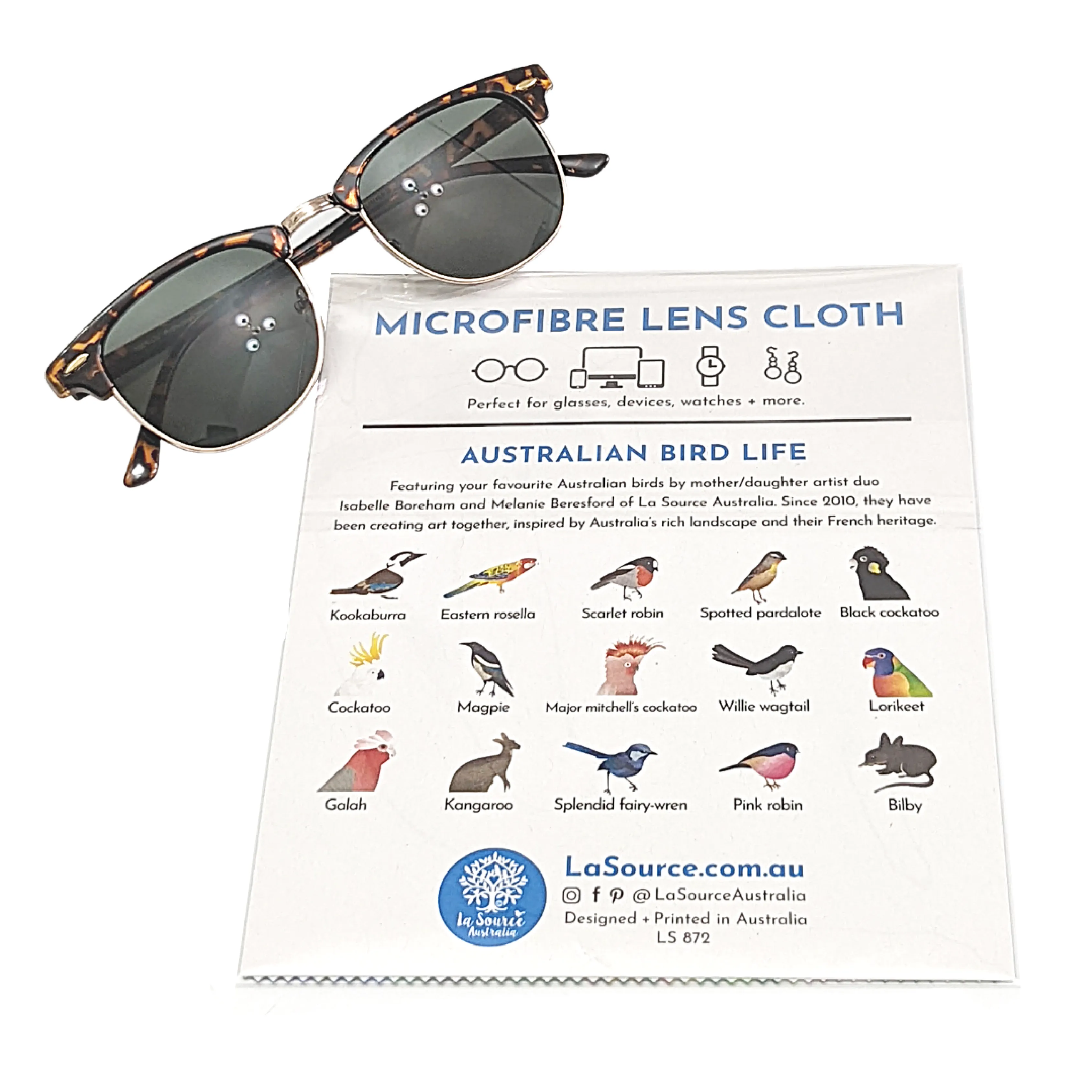 Australian Bird Life - Microfibre Lens Cloth