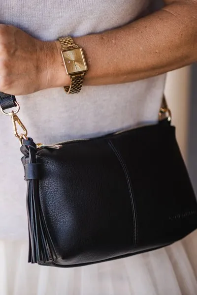 BABY DAISY CROSSBODY BAG BLACK