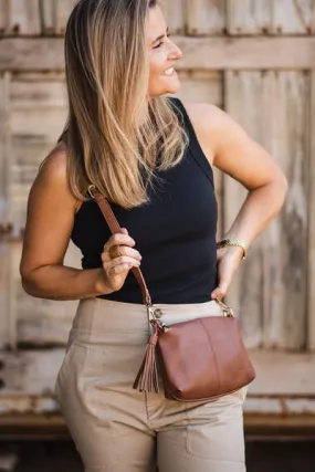 BABY DAISY CROSSBODY BAG TAN
