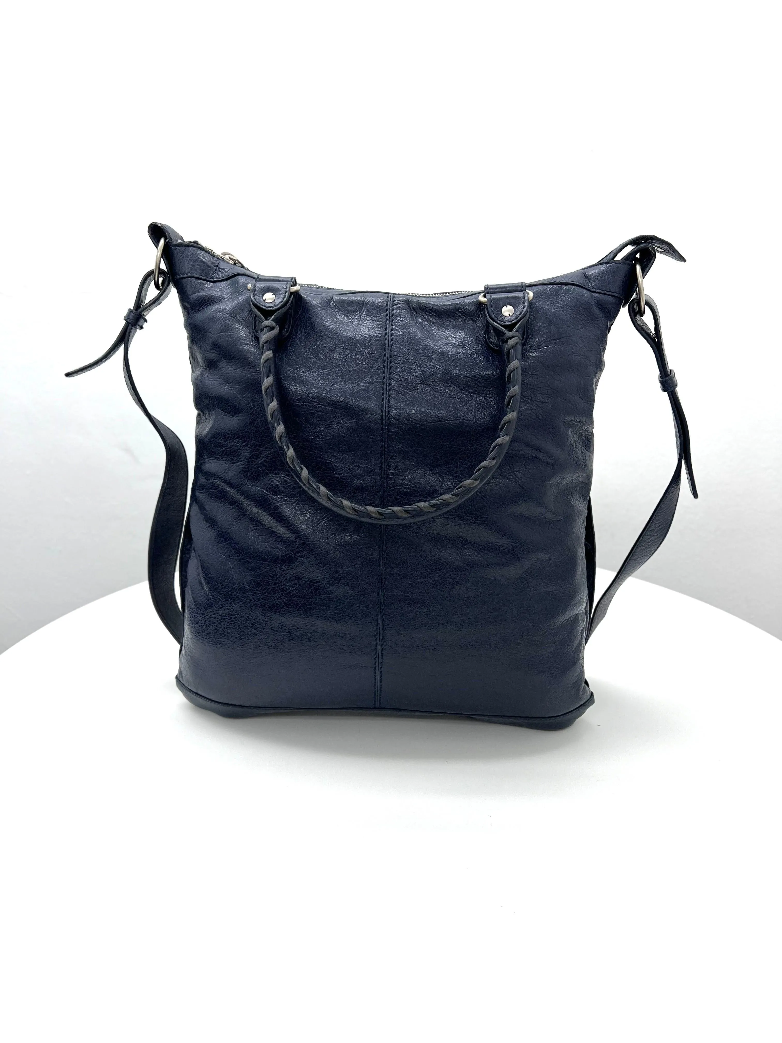 Balenciaga 2-way classic square bag Blue Obscure Lambskin leather