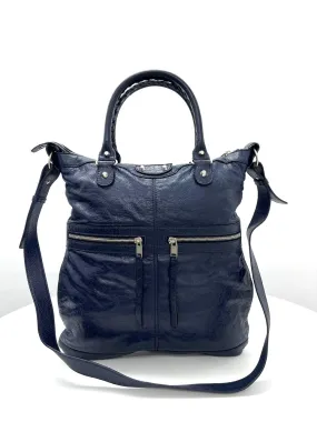 Balenciaga 2-way classic square bag Blue Obscure Lambskin leather