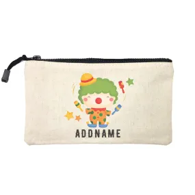 Birthday Circus Happy Clown Juggling Addname Mini Accessories Stationery Pouch