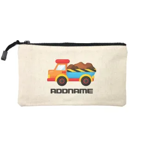 Birthday Construction Dump Truck Addname Mini Accessories Stationery Pouch