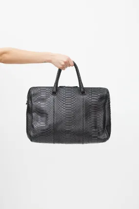Black Boston Textured Bag