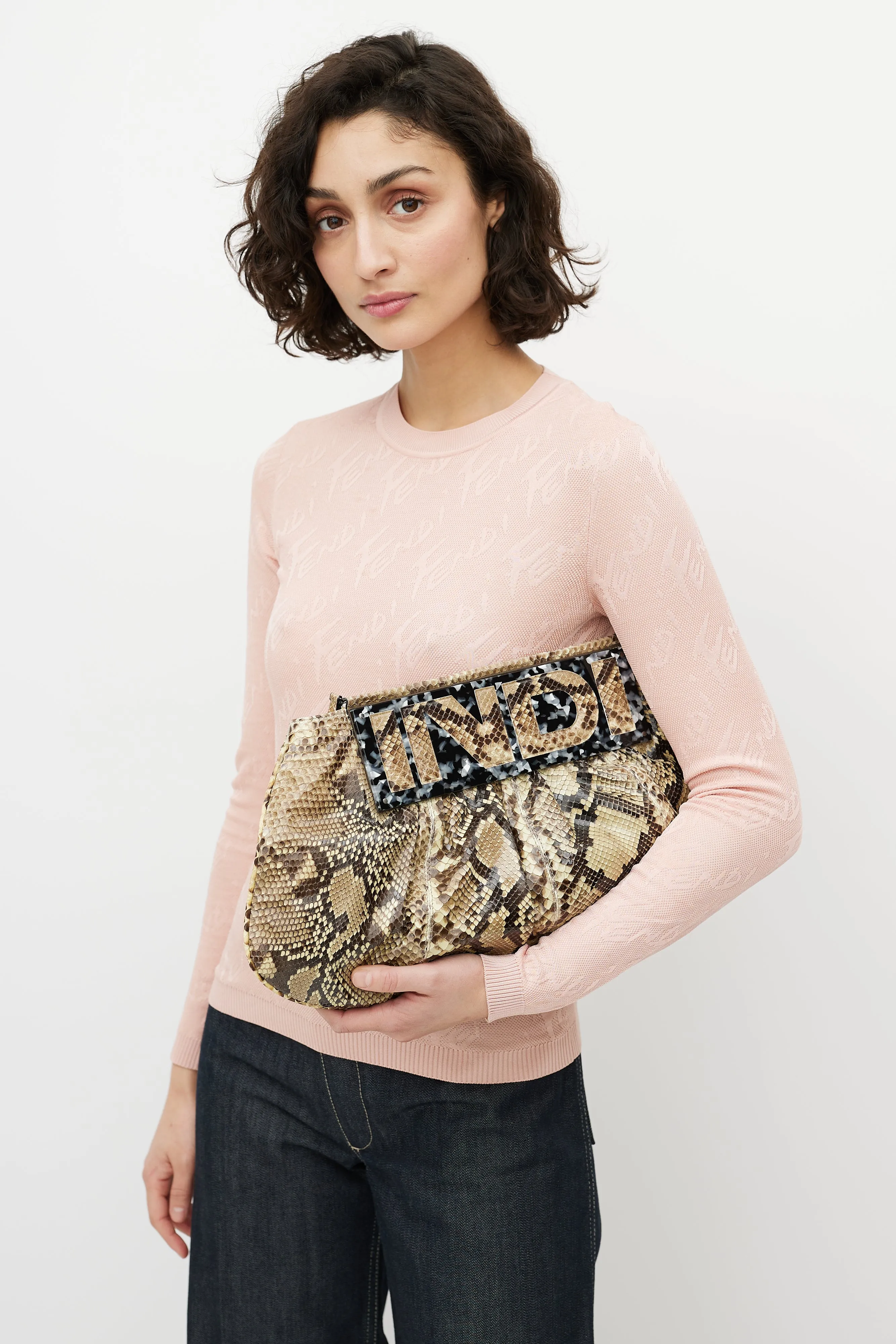 Brown To You Textured Leather Bag