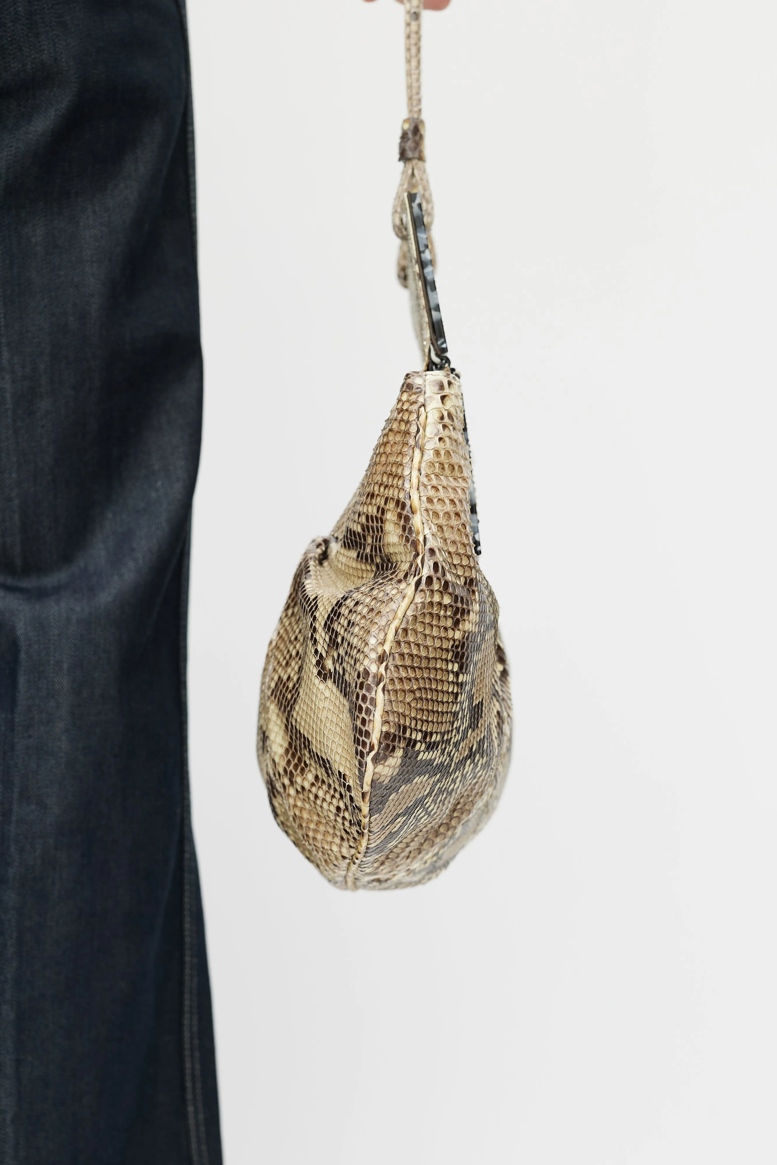 Brown To You Textured Leather Bag