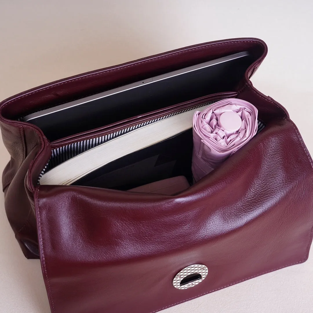 Burgundy Satchel Handbag Women's Satchel Handbags Medium Satchel Handbags