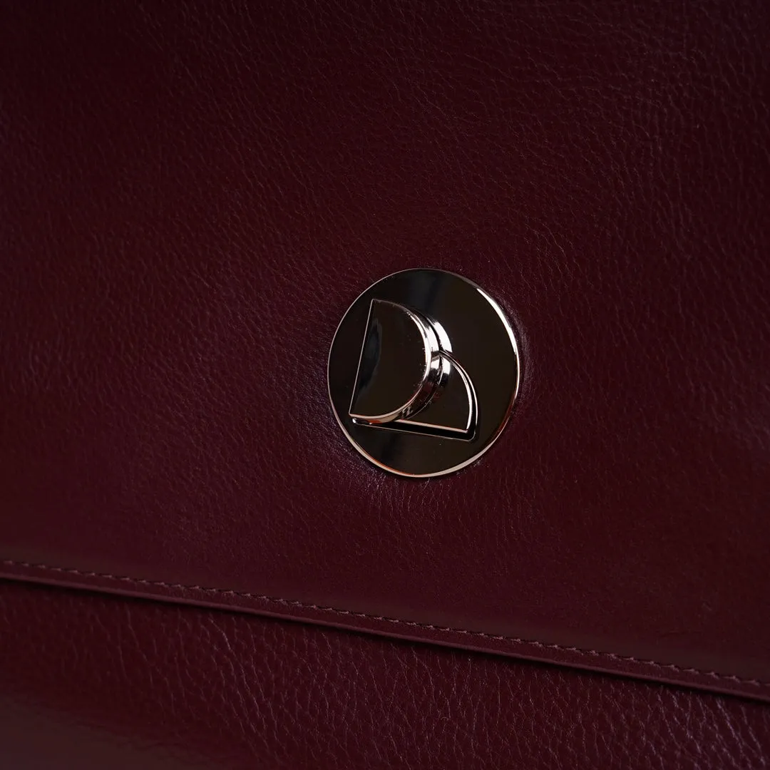 Burgundy Satchel Handbag Women's Satchel Handbags Medium Satchel Handbags