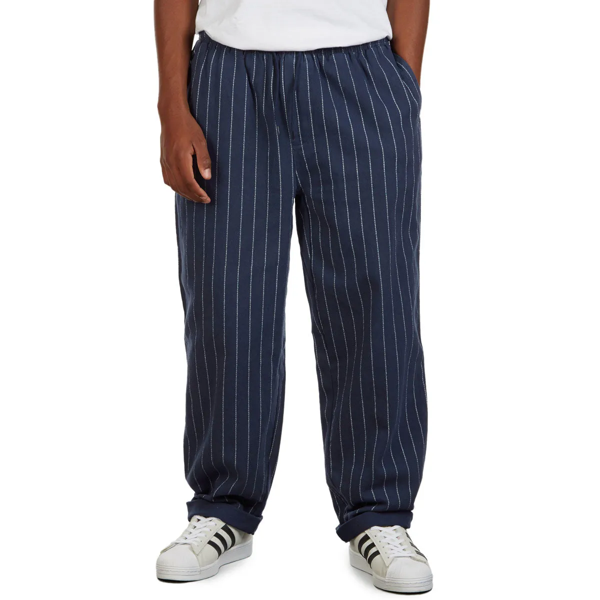 CCS Easy Twill Pants - Navy Pinstripe