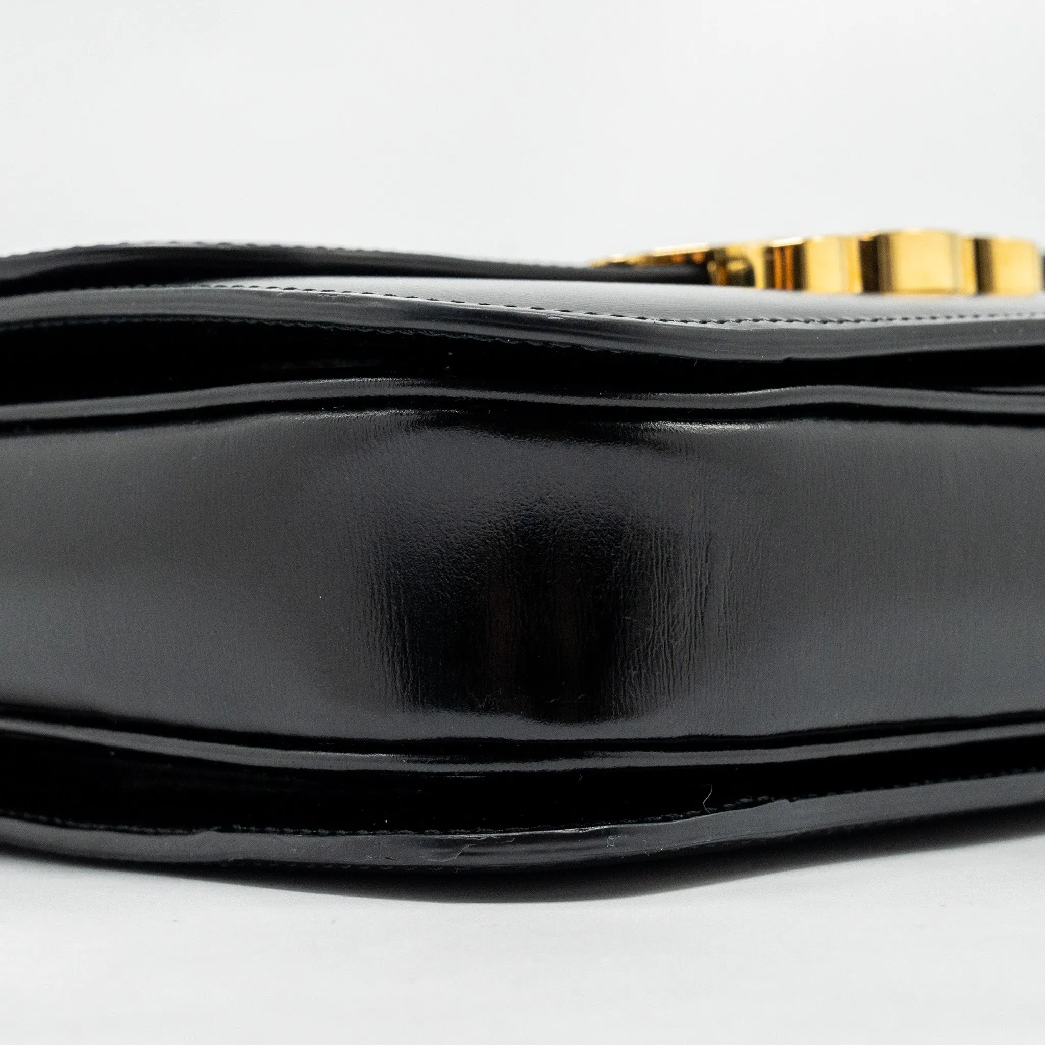 Celine Classic Triomphe Bag Shiny Calfskin Black