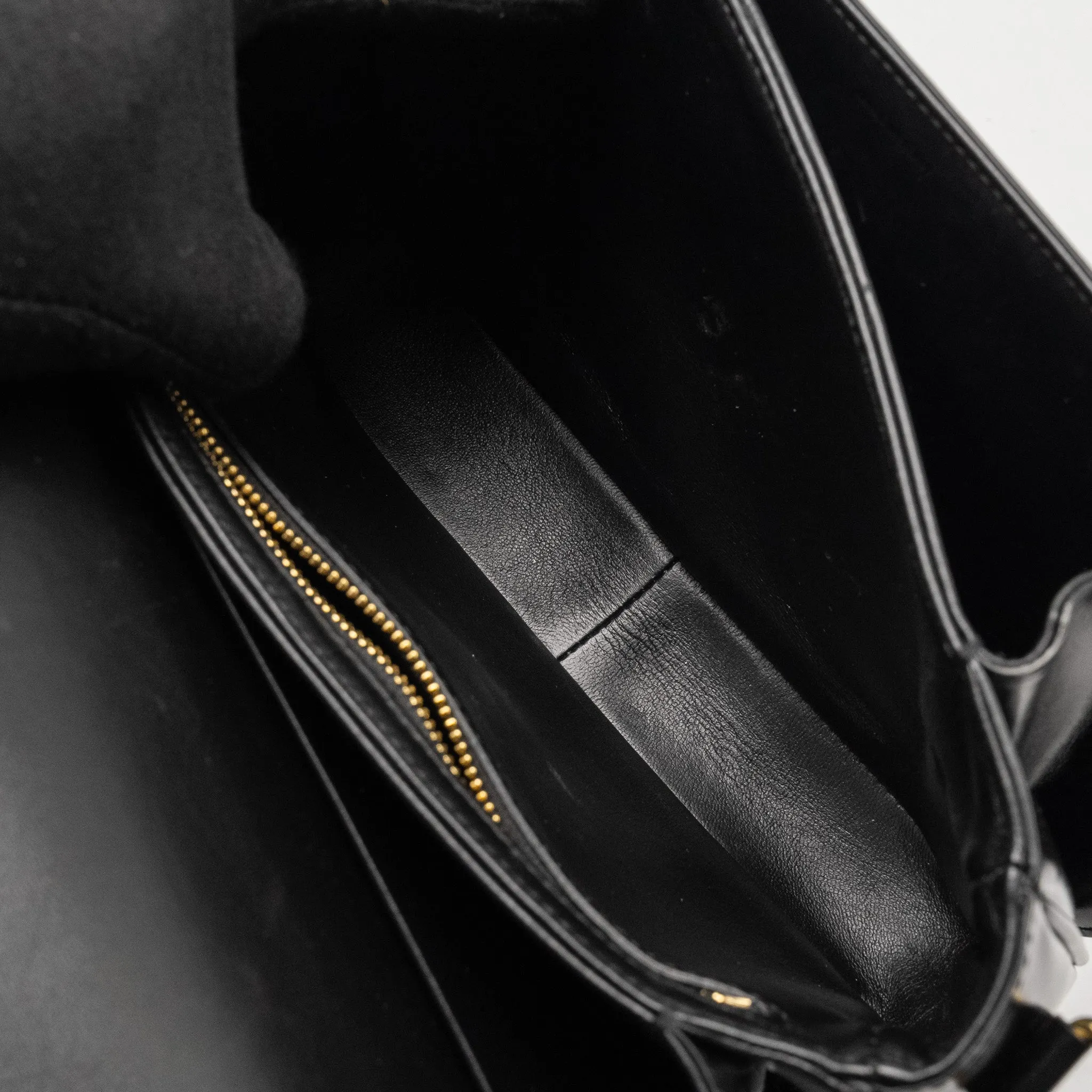 Celine Classic Triomphe Bag Shiny Calfskin Black
