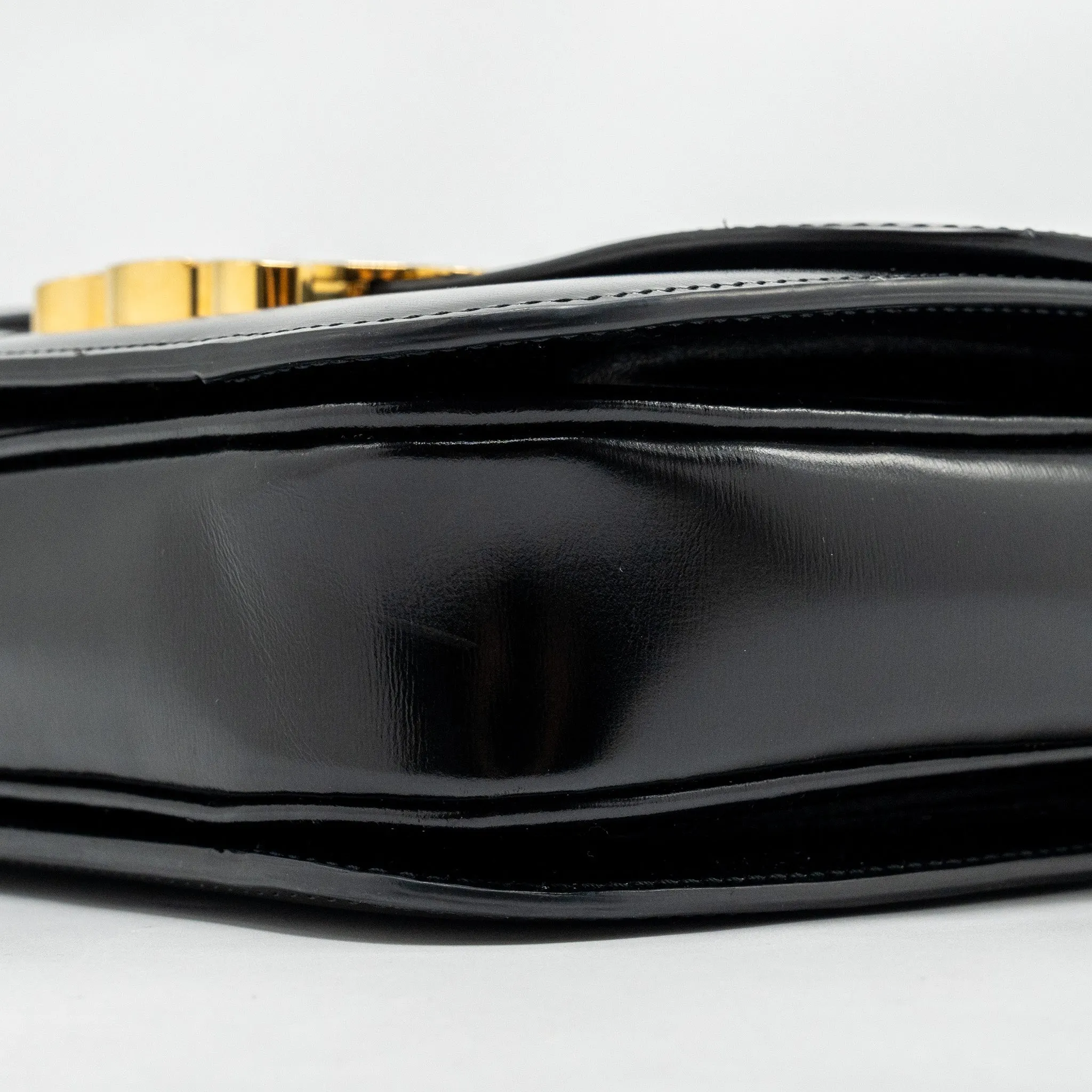 Celine Classic Triomphe Bag Shiny Calfskin Black