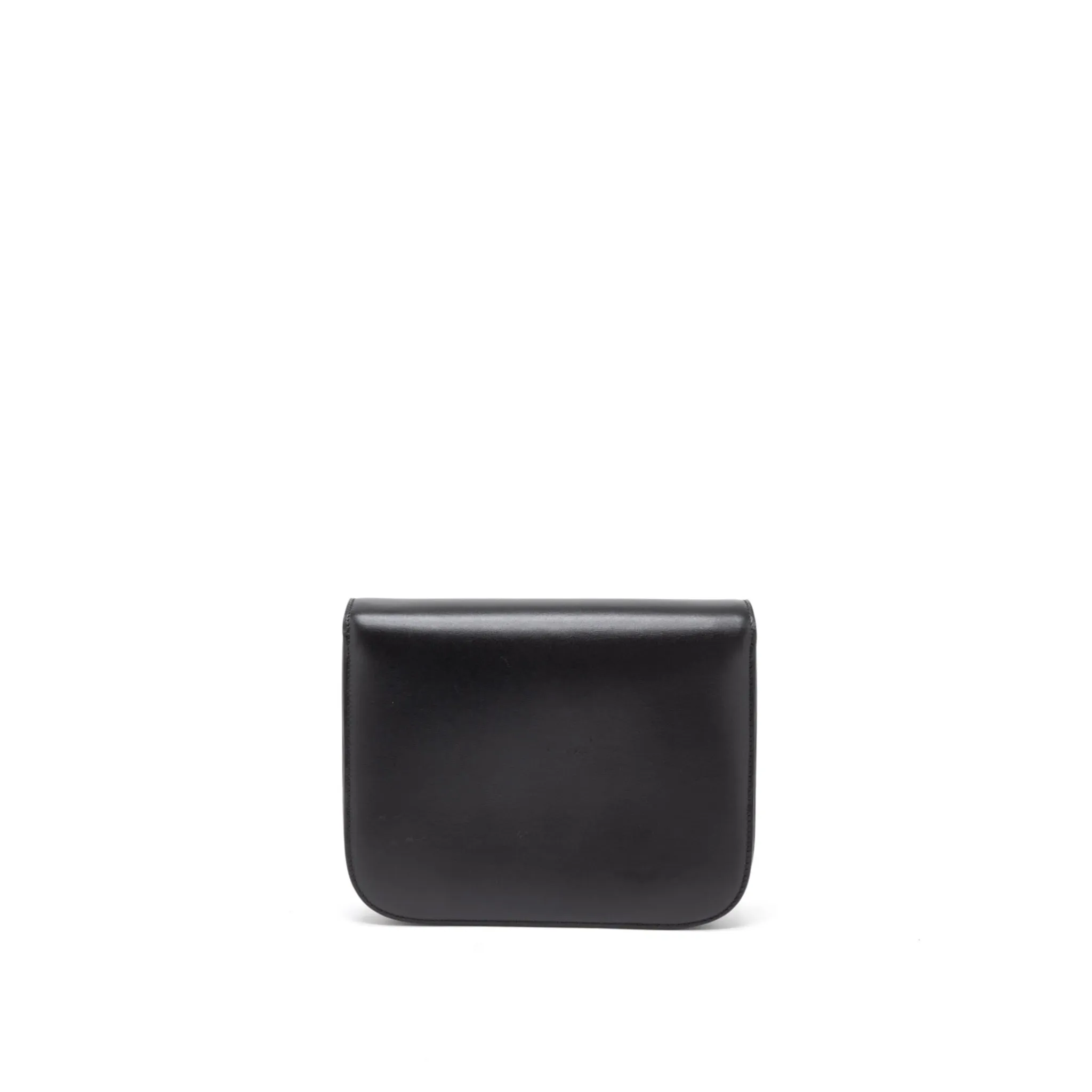 Celine Medium Classic Box Calfskin Black Brushed