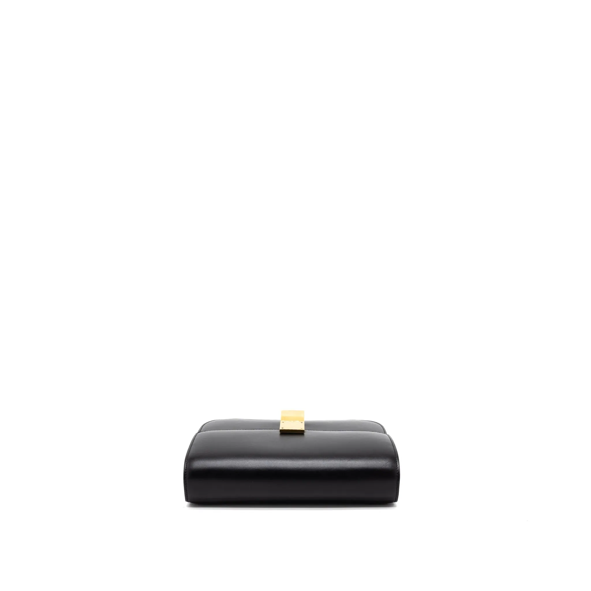 Celine Medium Classic Box Calfskin Black Brushed