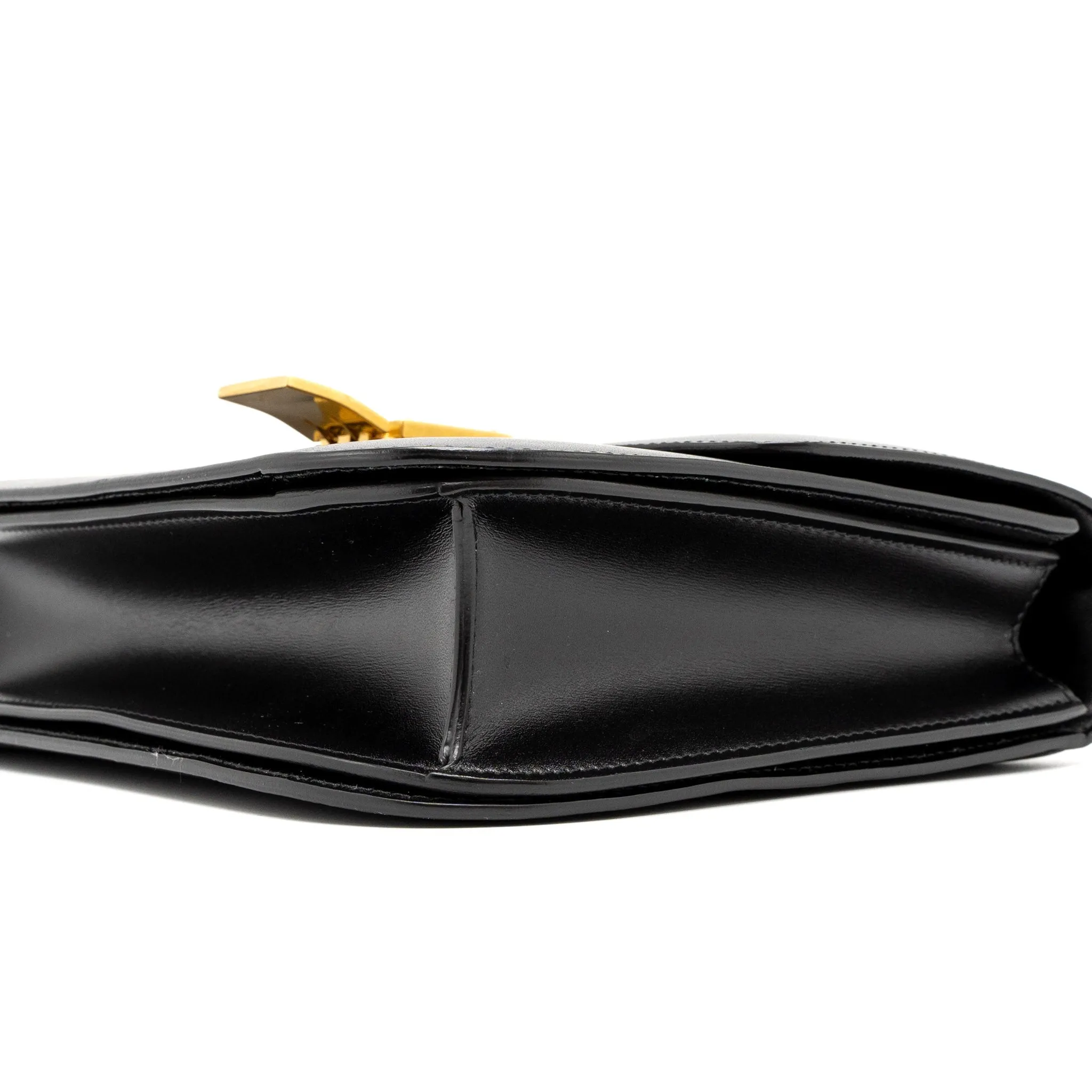 Celine Medium Classic Box Calfskin Black Brushed