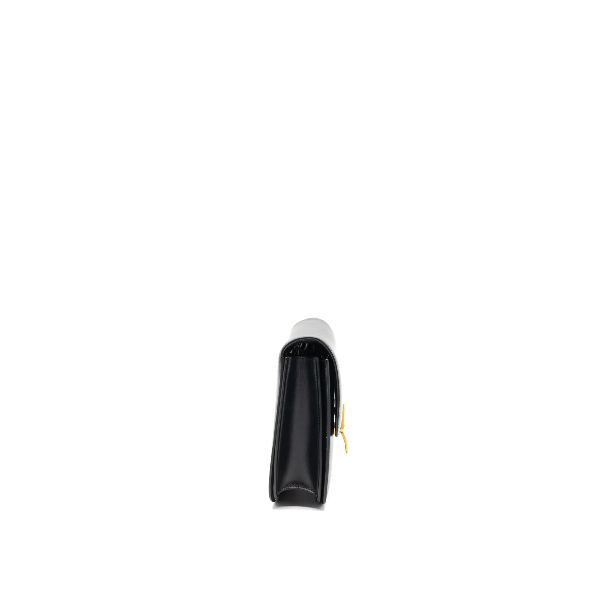 Celine Medium Classic Box Calfskin Black Brushed