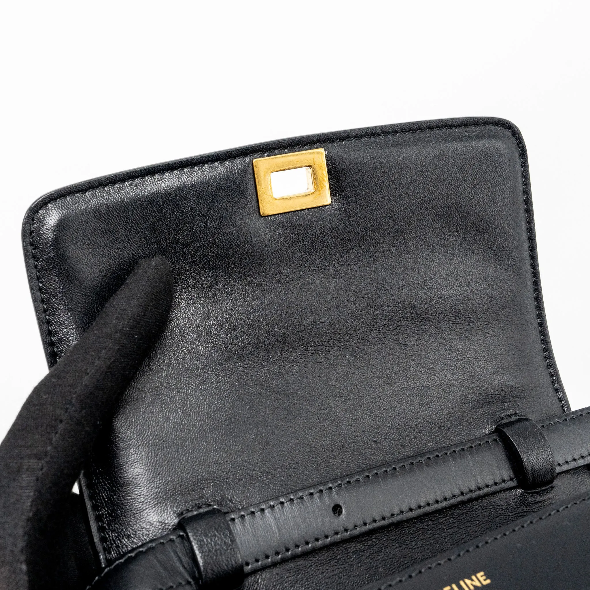 Celine Mini Classic Box Bag Calfskin Black