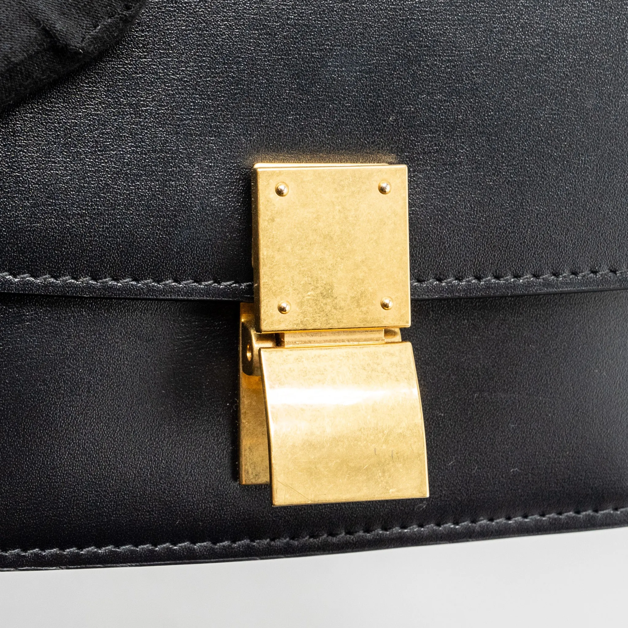 Celine Mini Classic Box Bag Calfskin Black