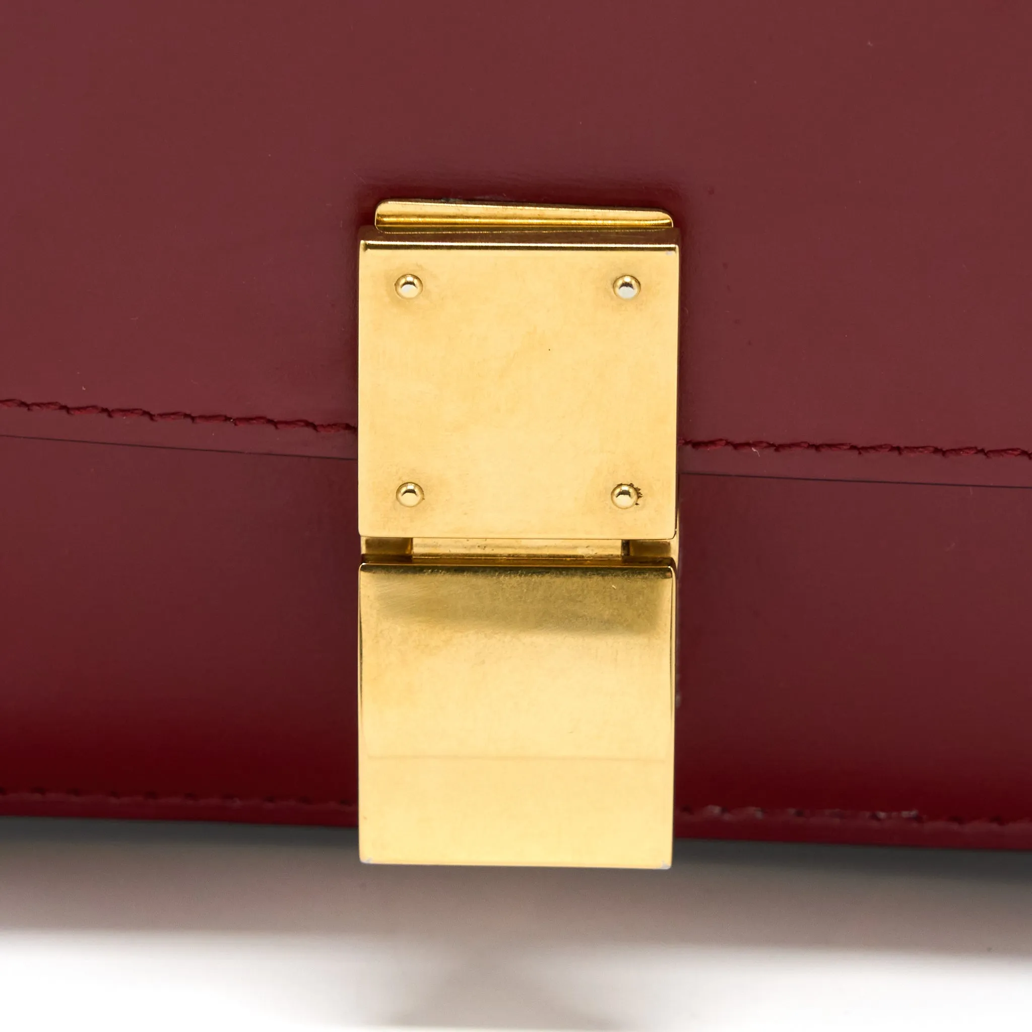 Celine Small Classic Box Bag Calfskin Red