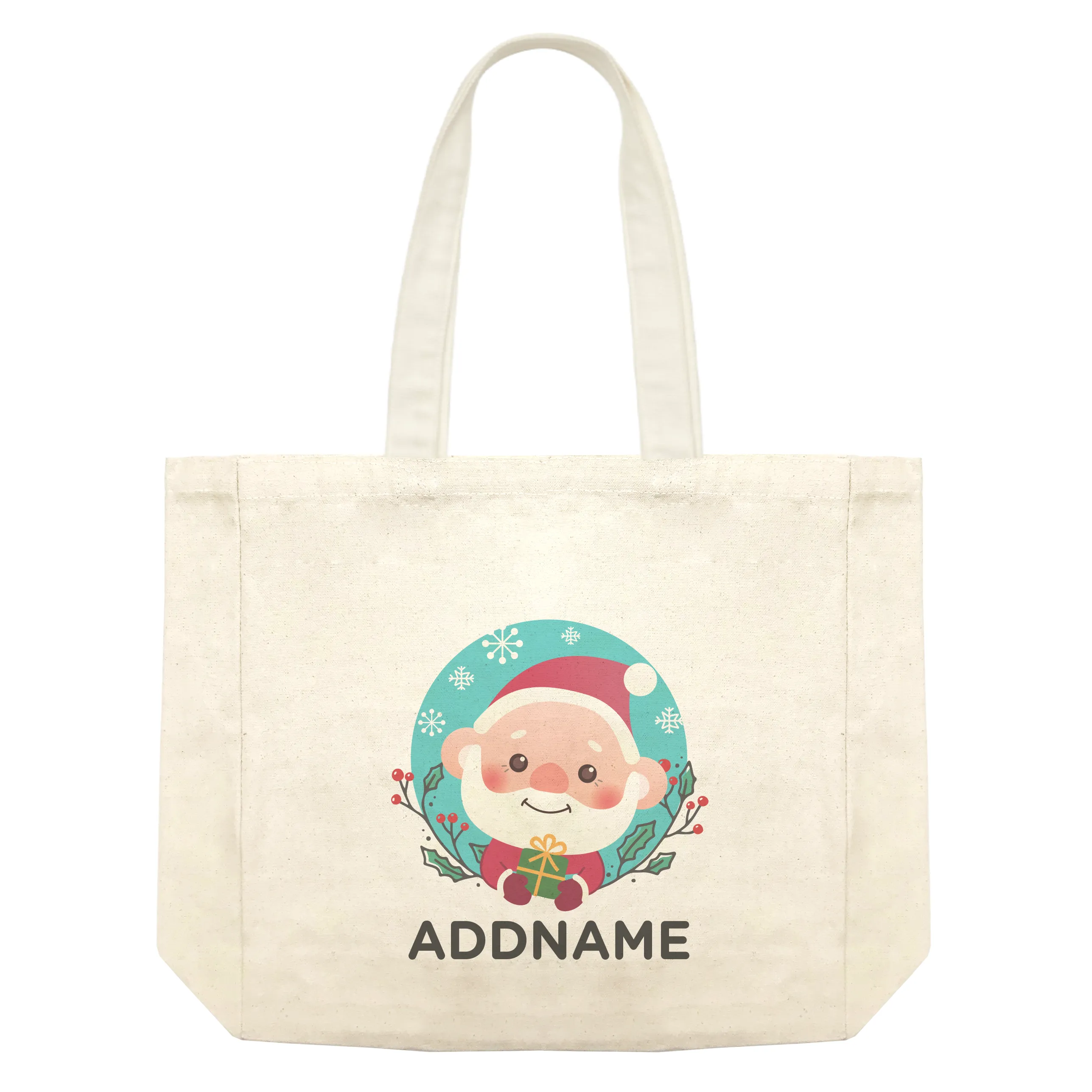 Christmas Cute Animal Series Cute Santa Shopping Bag