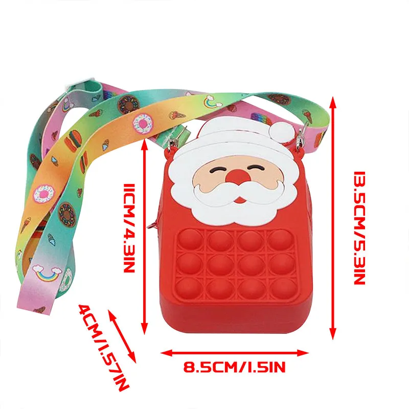 Christmas Shoulder Bags Crossbody Bag Squeeze Sensory Toys