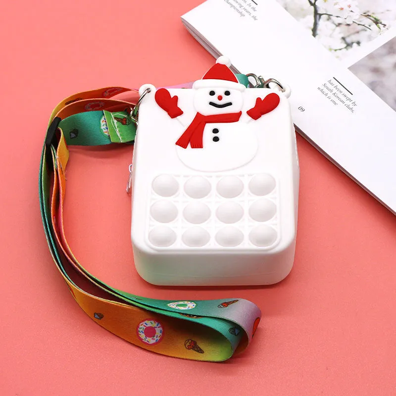 Christmas Shoulder Bags Crossbody Bag Squeeze Sensory Toys