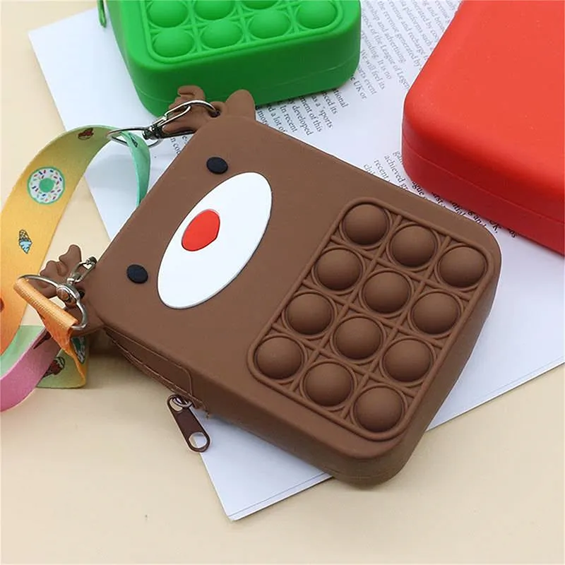 Christmas Shoulder Bags Crossbody Bag Squeeze Sensory Toys