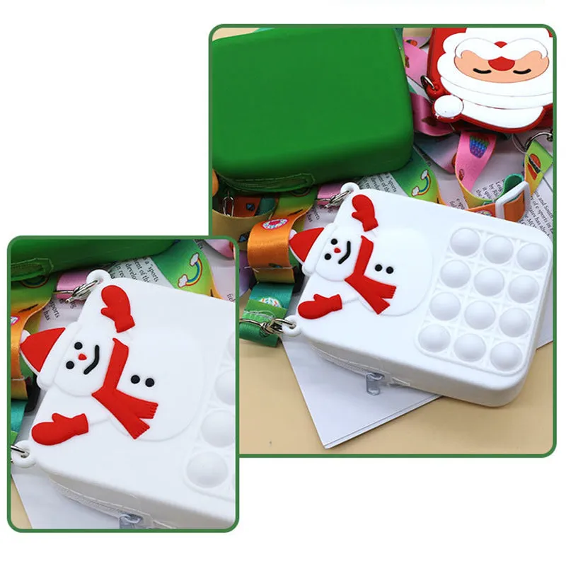 Christmas Shoulder Bags Crossbody Bag Squeeze Sensory Toys