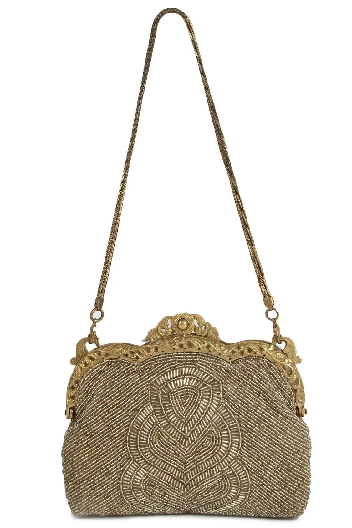 Claire Dull Gold Antique Vintage Bag