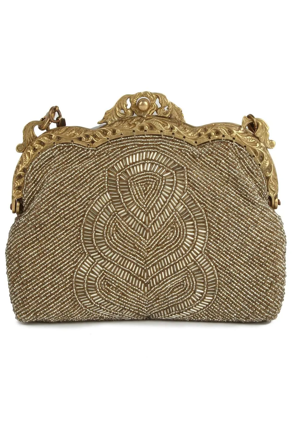 Claire Dull Gold Antique Vintage Bag